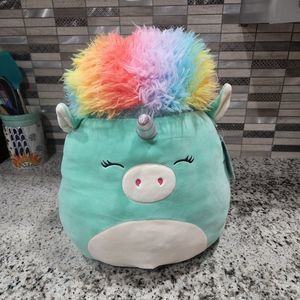 Squishmallows squish-doos Kennedy rainbow unicorn New!!!!‎